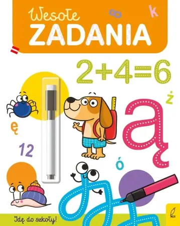 Super okazja Wesołe zadania. Flamaster suchościeralny. Wesoła nauka - Ewelina Protasewicz